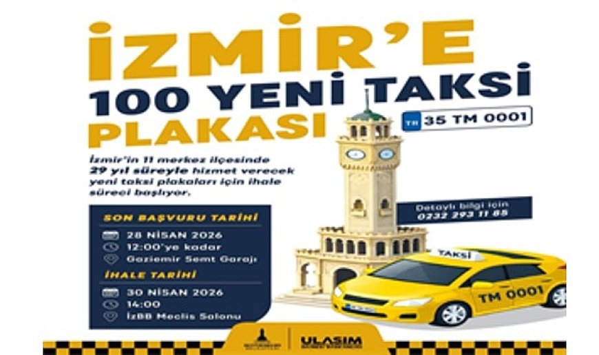 İzmir’in kent merkezine 100 yeni taksi