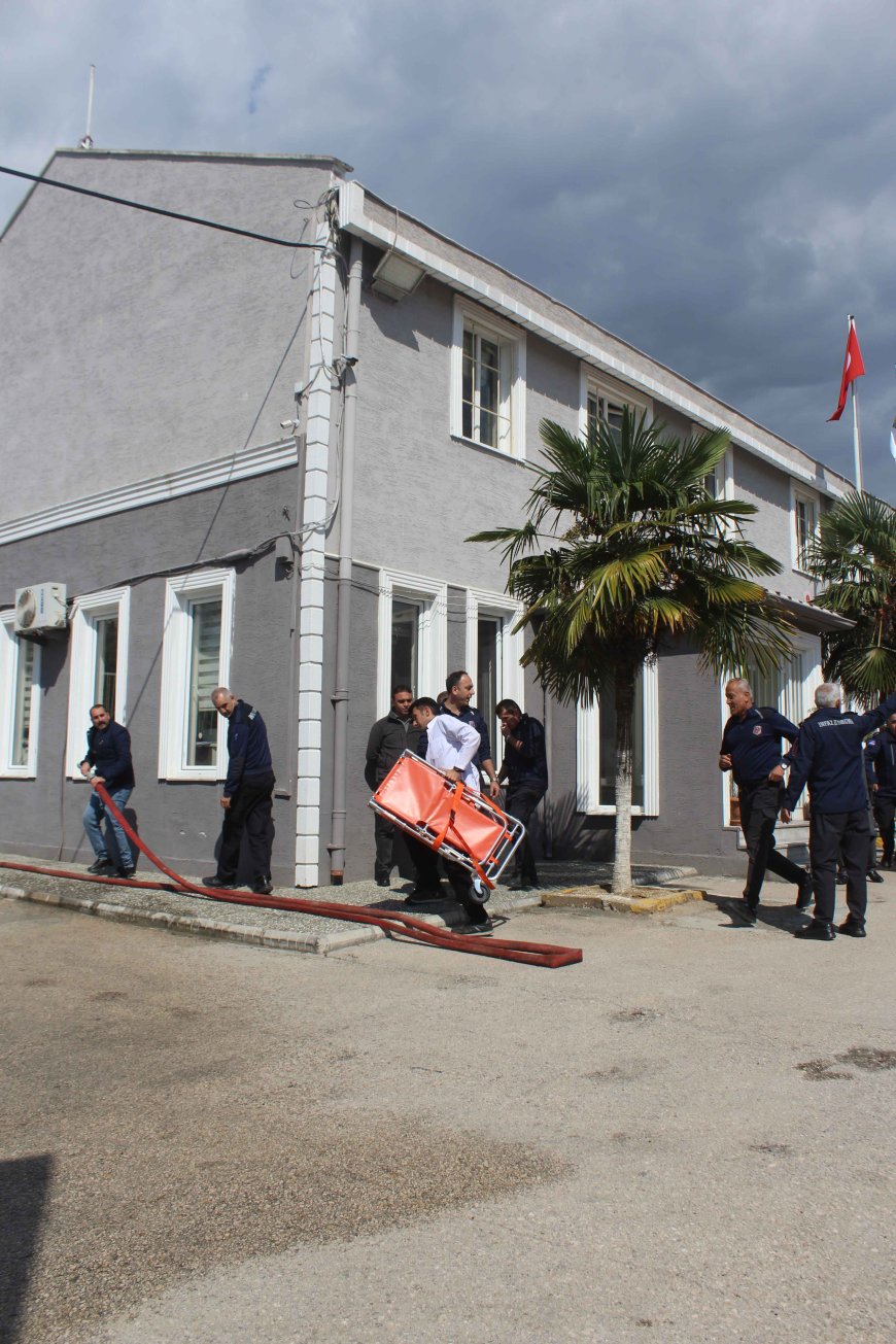Gemlik Açık Cezaevi’nde Gerçeği Aratmayan Acil Durum Tatbikatı
