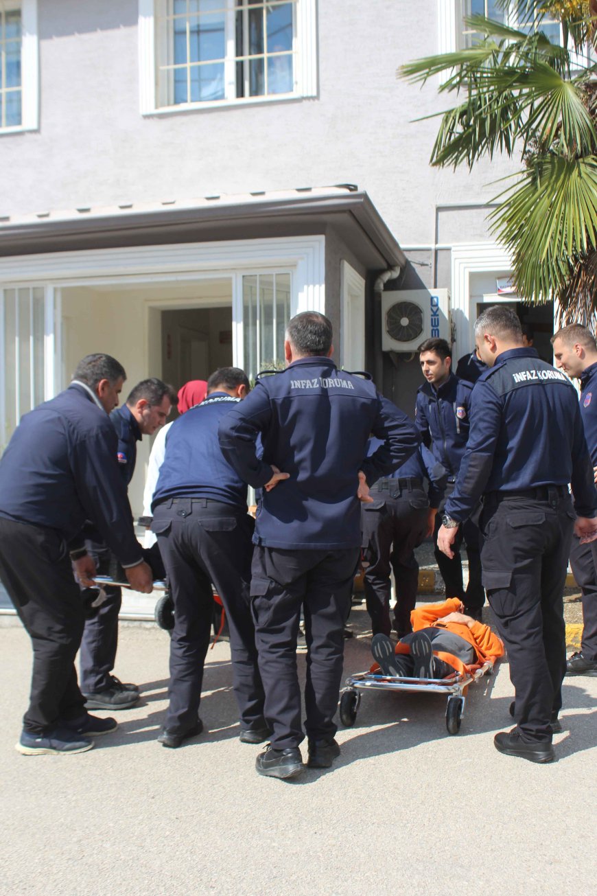 Gemlik Açık Cezaevi’nde Gerçeği Aratmayan Acil Durum Tatbikatı