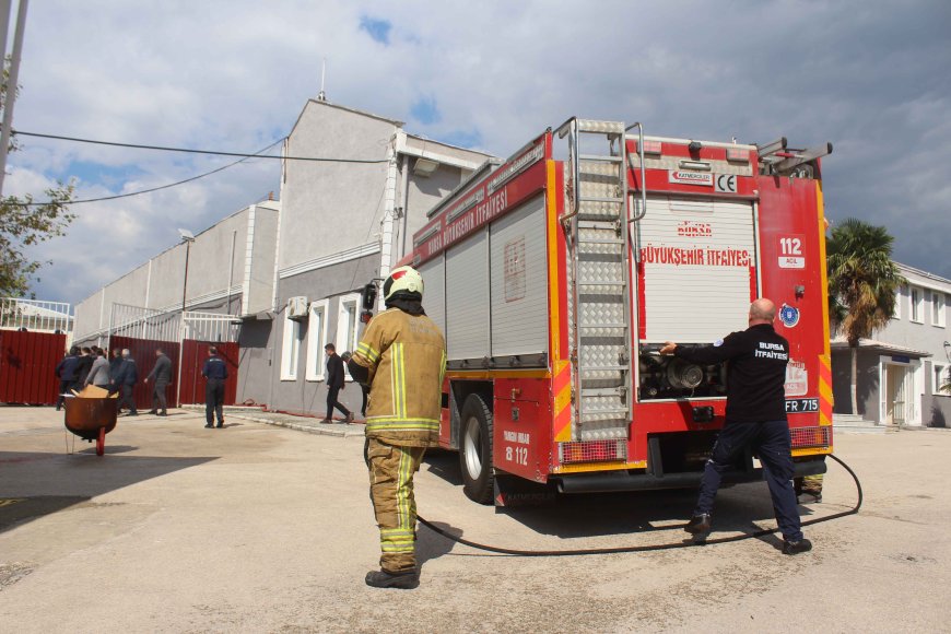 Gemlik Açık Cezaevi’nde Gerçeği Aratmayan Acil Durum Tatbikatı