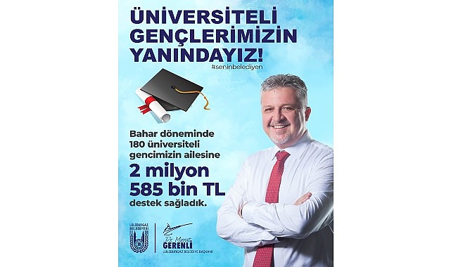 Lüleburgaz Belediyesi’nden 2 milyon 585 bin TL’lik üniversiteli desteği