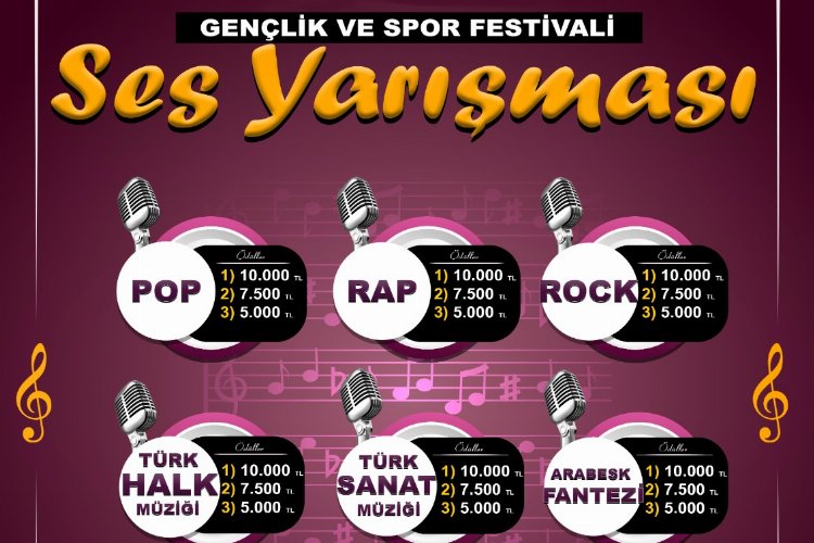 Gaziantep’te ‘Ses’ yarışması