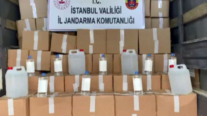İstanbul Sultangazi’de Jandarmadan sahte alkol operasyonu
