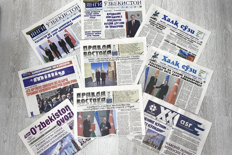 Özbek basını Cumhurbaşkanı Erdoğan’a geniş yer verdi