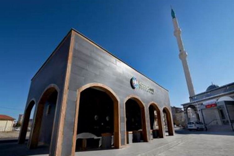 Kayseri Kocasinan Belediyesi 5 yılda 12 adet tek tip kemerli şadırvan yaptı
