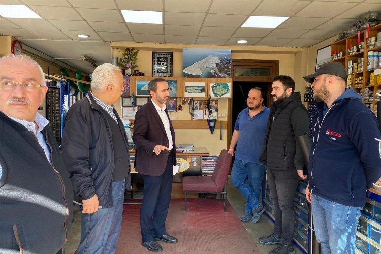 AK Parti Rize İl Başkanı İshak Alim Sanayi Sitesi esnaflarını ziyaret etti
