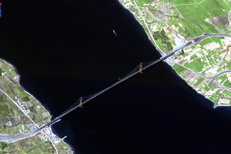 GÖKTÜRK-1 en uzun orta açıklıklı köprüyü fotoğrafladı